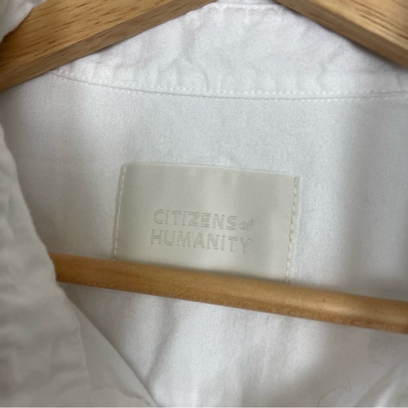 Citizens of Humanity Kayla Shirt In Optic White size small - Picture 4 of 11